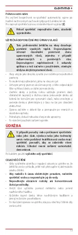 Предварительный просмотр 89 страницы Gamma Piu Vapor STYLER INFRARED User Manual