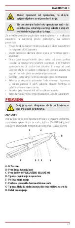 Предварительный просмотр 99 страницы Gamma Piu Vapor STYLER INFRARED User Manual