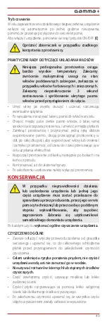 Предварительный просмотр 125 страницы Gamma Piu Vapor STYLER INFRARED User Manual