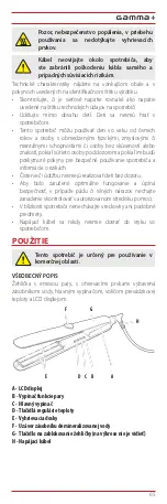 Предварительный просмотр 141 страницы Gamma Piu Vapor STYLER INFRARED User Manual