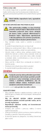 Предварительный просмотр 143 страницы Gamma Piu Vapor STYLER INFRARED User Manual