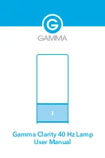 Gamma Clarity 40 Hz User Manual предпросмотр