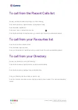 Preview for 16 page of Gamma Horizon Polycom VVX500 User Manual