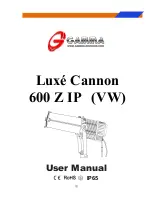 Gamma Luxe Cannon 600 Z IP User Manual предпросмотр