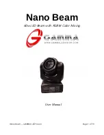 Gamma Nano Beam User Manual preview