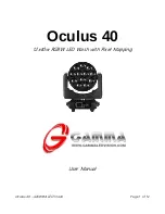 Gamma Oculus 40 User Manual preview