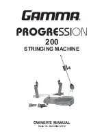 Gamma Progression 200 Owner'S Manual preview