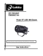 Gamma Rose XT LED 200 Zoom User Instruction предпросмотр