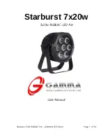 Gamma Starburst 7x20w User Manual preview