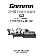 Gamma X-Stringer XLT Owner'S Manual предпросмотр