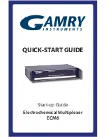 Gamry ECM8 Quick Start Manual preview