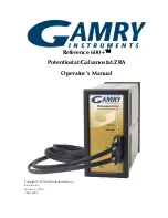 Preview for 1 page of Gamry Reference 600+ Operator'S Manual