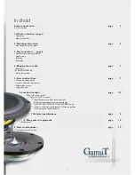 Preview for 3 page of Gamut GamuT "L User Manual