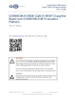 Gan Systems GS66504B-EVBDB GaN E-HEMT User Manual preview