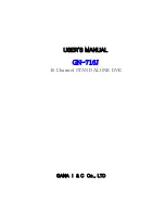 GANA I & C Co GN-716J User Manual preview