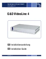 G&D VideoLine 4 Installation Manualvideo Splitter preview