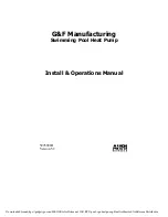 Preview for 1 page of G&F Manufacturing Gulfstream HE125RA Install & Operation Manual