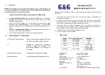 Preview for 2 page of G&G F Series User Manual