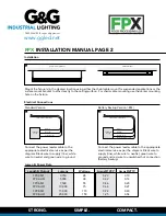 Preview for 2 page of G&G FPX Series Installation Manual