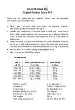 Preview for 7 page of G&G MS -1000 User Manual