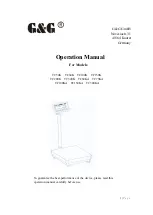 G&G TC100K Operation Manual preview