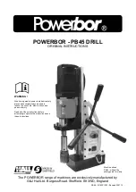 Предварительный просмотр 1 страницы G&J Hall POWERBOR PB45 Original Instructions Manual