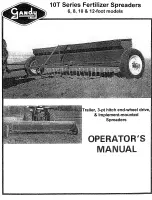 Preview for 1 page of Gandy 1006T Operator'S Manual