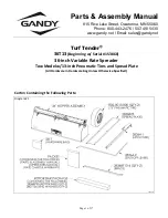 Предварительный просмотр 1 страницы Gandy 153868 Parts & Assembly Manual