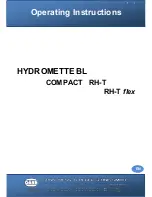 Предварительный просмотр 1 страницы GANN HYDROMETTE BL Operating Instructions Manual