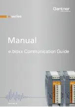 Gantner E Series Communications Manual preview