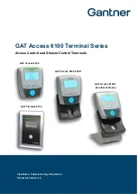 Preview for 1 page of Gantner GAT ACCESS 6100 Installation, Commissioning & Operation