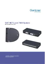 Предварительный просмотр 1 страницы Gantner GAT NET.Lock 7000 Installation, Configuration & Operation