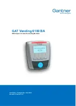 Preview for 1 page of Gantner GAT Vending 6100 BA Installation, Configuration & Operation