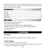 Preview for 2 page of Ganz CEC-WP-NV49AB Instruction Manual