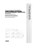 Preview for 1 page of Ganz DigiMAster DR16H Instruction Manual