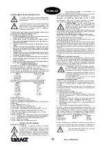 Предварительный просмотр 10 страницы Ganz GH-F12 Instruction Manual