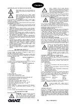 Предварительный просмотр 6 страницы Ganz GH-Fast Series Instruction Manual