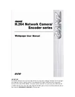 Предварительный просмотр 1 страницы Ganz H.264 Network Camera Series User Manual