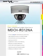 Предварительный просмотр 1 страницы Ganz MDCH-IR312NA Specifications