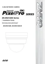 Preview for 1 page of Ganz PIXELPRO SERIES Installation Manual