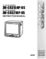 Preview for 1 page of Ganz ZM-CR315NP-US Instruction Manual