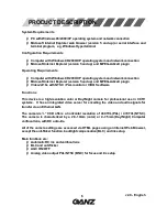 Предварительный просмотр 6 страницы Ganz ZN-L8000 Instruction Manual