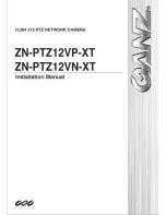 Preview for 1 page of Ganz ZN-PTZ12VN-XT Installation Manual