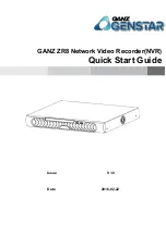 Предварительный просмотр 1 страницы Ganz ZR8 Quick Start Manual