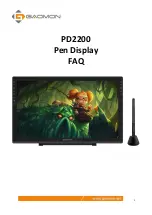 GAOMON PD2200 Faq предпросмотр