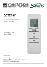 GAPOSA Emitto Smart 16 QCTZ16Y Installer Manual preview