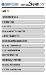 Preview for 2 page of GAPOSA Emitto Smart Line Manual