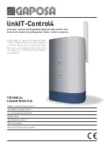 GAPOSA linkIT-Control4 Manual preview