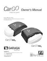 Garaga CarGO 500 Owner'S Manual preview