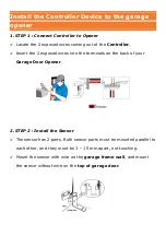 Предварительный просмотр 10 страницы Garage Smart AGS001 Installation Manual